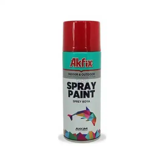 AKFİX SPREY BOYA KIRMIZI PARLAK 400ML RAL3020