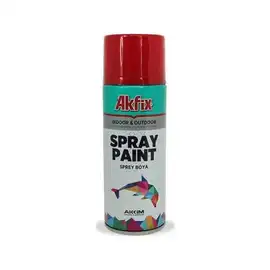 AKFİX SPREY BOYA KIRMIZI PARLAK 400ML RAL3020