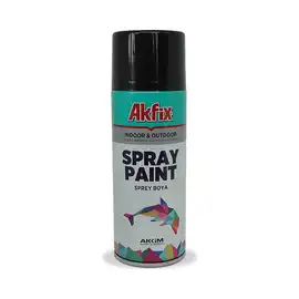 AKFİX SPREY BOYA SİYAH MAT 400ML RAL9005