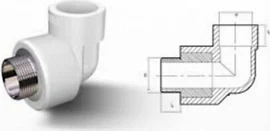 FIRATTHERM BEYAZ DIŞ DİŞ DİRSEK 20m 3/4