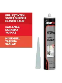 EUROFİX SİLİKON BEYAZ 280ml